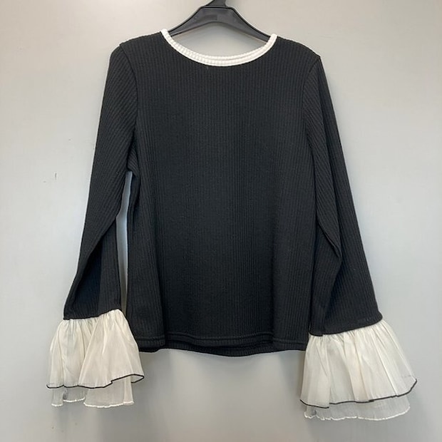 しまむら yuki×Taiyou 袖デザインリブニットプルオーバー しまむらyuki×Taiyou袖デザインリブニットプルオーバー