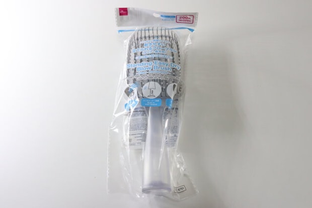 立てられる乾きやすいブローブラシ　パッケージ