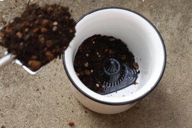 鉢底ネット（5.7cm×6cm×3.5cm、8個組）　ダイソー　通気性