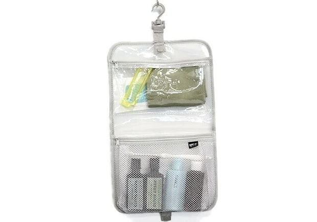 トラベル吊り下げポーチ  ダイソー　グレー