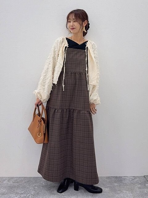 グローバルワークのティアードキャミワンピース