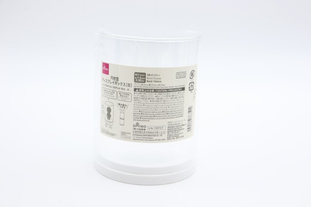 ダイソー　円柱型ディスプレイボックス（B）　パッケージ