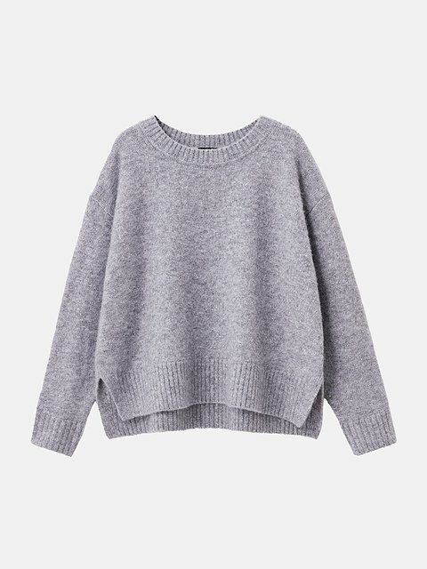 PLSTのスパンコールミックスセーター