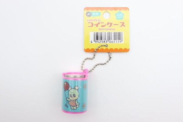 ダイソー　100円玉コインケース レトロ　商品タグ