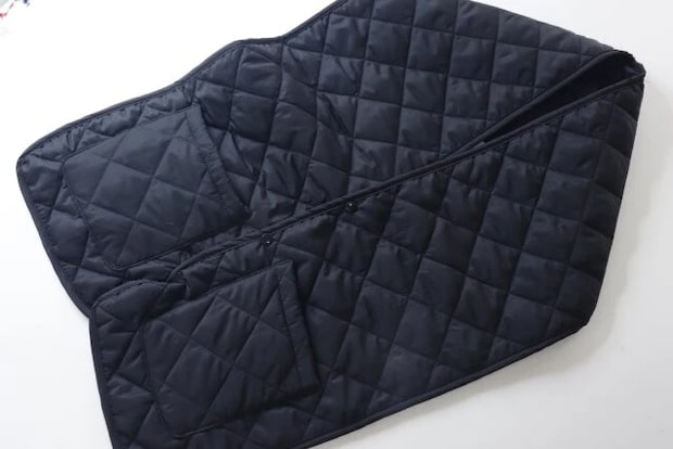 ダイソー　キルト肩掛けマフラー