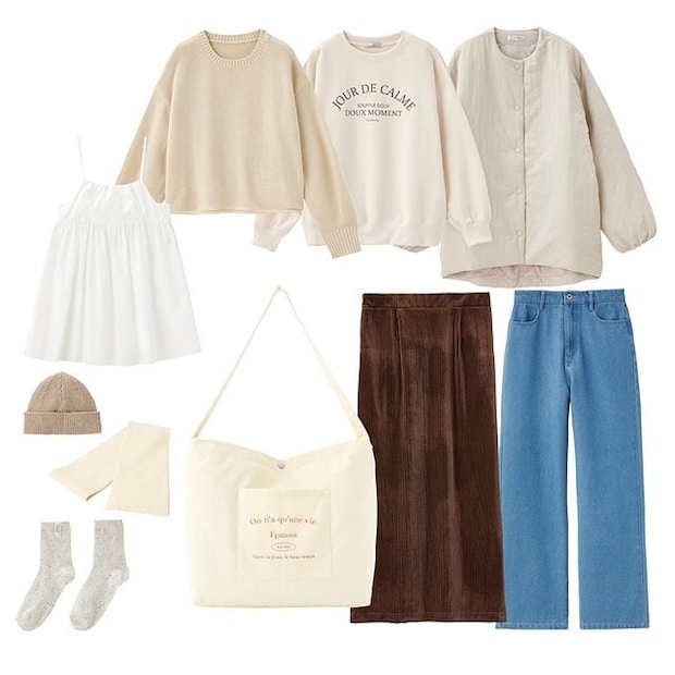 しまむらのハッピーバッグ10点セット（choco）