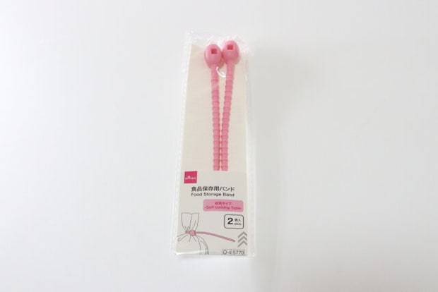 ダイソー 食品保存用バンド 結束タイプ ダイソーの食品保存用バンド 結束タイプのパッケージ