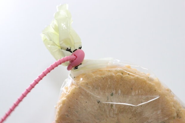 ダイソー 食品保存用バンド 結束タイプ ダイソーの食品保存用バンド 結束タイプの使用例