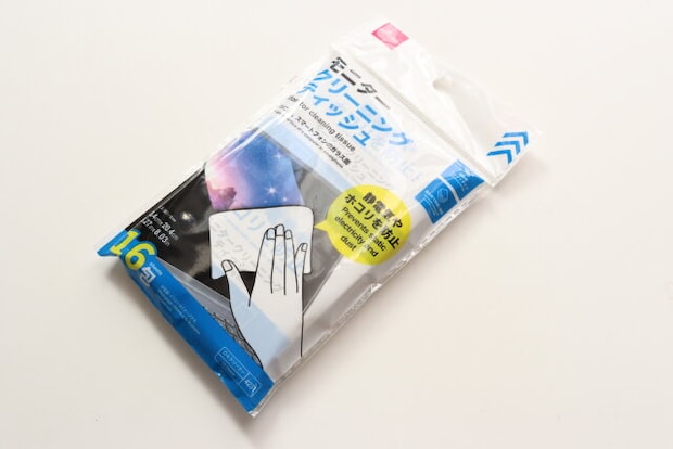 モニタークリーニングティッシュ（16枚）　掃除グッズ