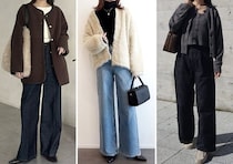 冬のワイドデニムきれいめ派さんはこう着るのが正解です！大人の上品デニムコーデ