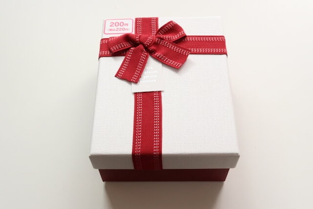 リボン長方形ギフトボックス（3サイズ）　パッケージ