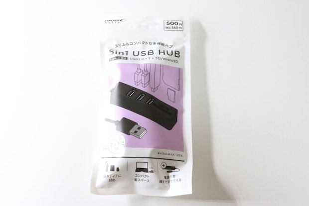 Type-A 5in1 USB HUB　パッケージ