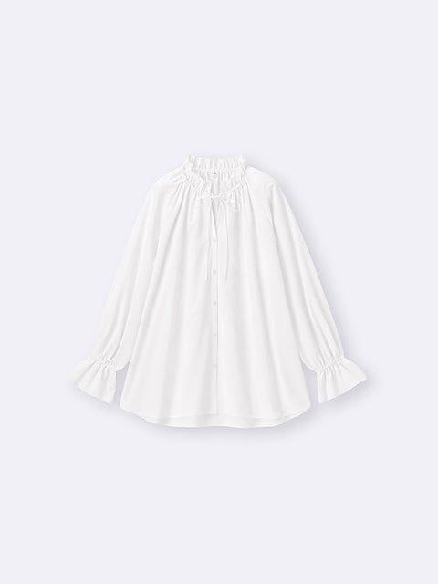 GUのフリルネックチュニック