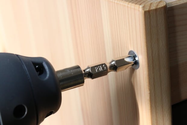 電動ドライバー用ビット（＃1、＃2、＃3、45mm、3本）　使用例