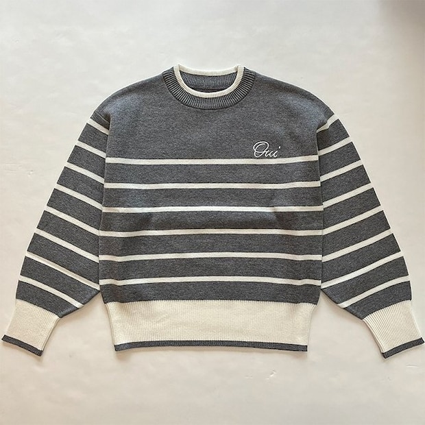 しまむらMUMUボーダーニットプルオーバー