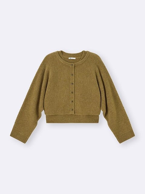 GUのパフニット2ピースカーディガン