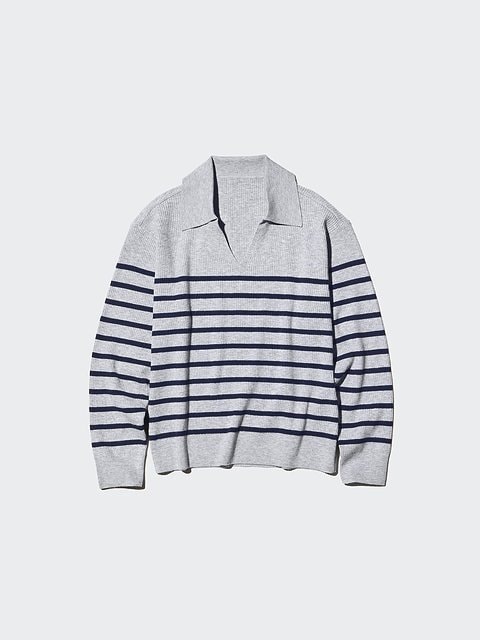 ユニクロ ウォッシャブルニットリブポロセーター ユニクロのウォッシャブルニットリブポロセーター