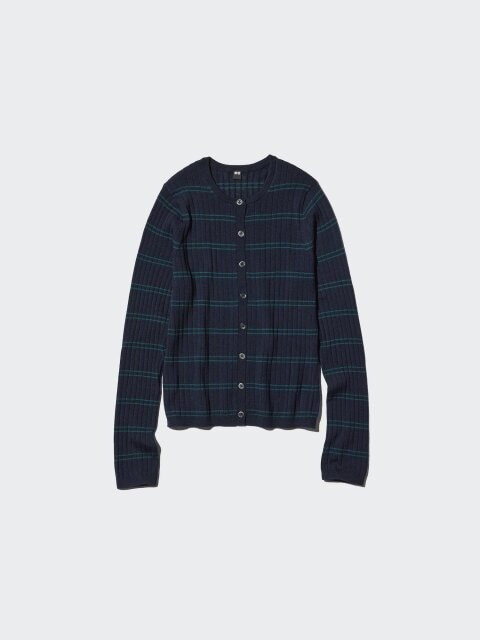 2025冬ユニクロ値下げメリノリブクルーネックショートカーディガン