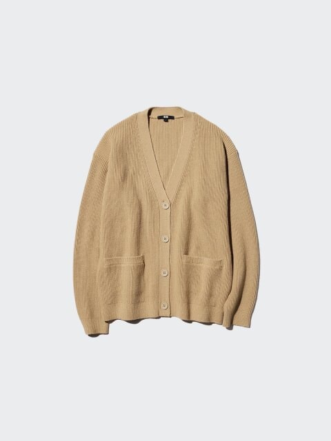 2025冬ユニクロ値下げリラックスVネックカーディガン