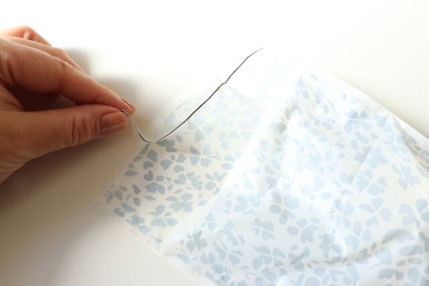 テープ付き携帯ポリ袋 剥離フィルム テープ付き携帯ポリ袋 剥離フィルム