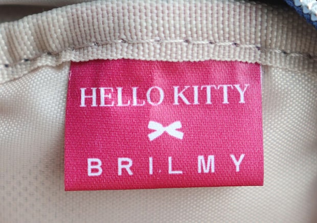ブランドロゴタグ ブリルミーハローキティミニコスメポーチブランドロゴタグ