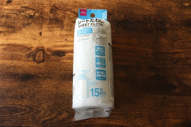 ダイソー シートたわし ダイソーのシートたわしのパッケージ