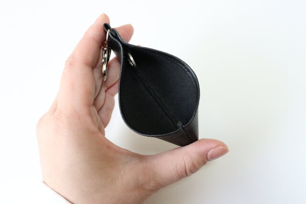 キーホルダー付き 革風キーケース 内装 キーホルダー付き 革風キーケース 内装