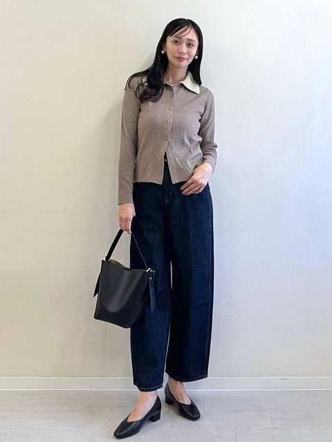 グローバルワーク 襟付きカーディガン グローバルワークの襟付きカーディガン