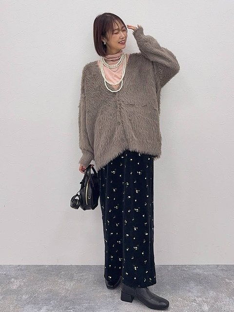 グローバルワーク シャギーオーバーカーデ グローバルワークのシャギーオーバーカーデ