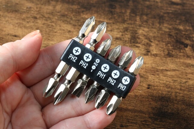 ダイソー 電動ドライバービット(6本) ダイソーの家庭用電動ドライバービット(6本)