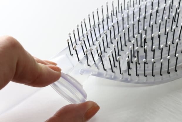 立てられる乾きやすいブローブラシ(クリア・楕円) ダイソー 立てられる乾きやすいブローブラシ(クリア・楕円) ダイソー 手入れ