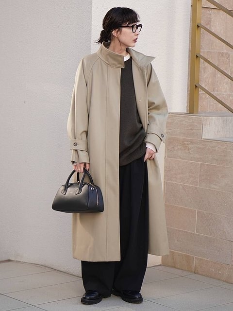 ロングコート コーデ ロングコートコーデ5