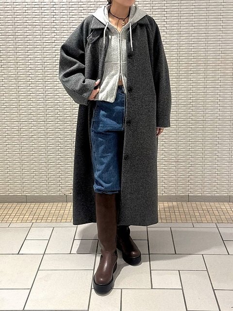 ロングコート コーデ ロングコートコーデ2