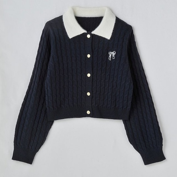 しまむら 襟付きニットカーディガン(瞬間seju) しまむらの襟付きニットカーディガン(瞬間seju)