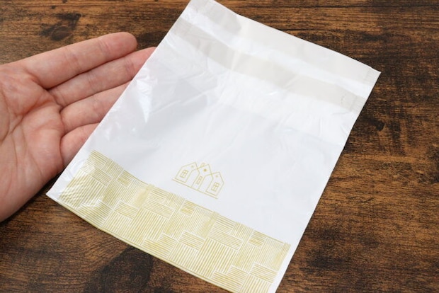 自立型卓上巾着ポリ袋（20枚、バイオマス25％）　デザイン