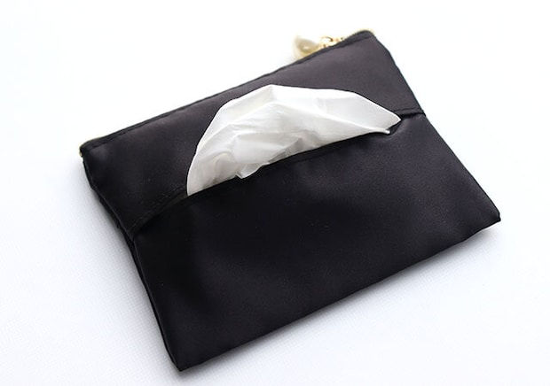 ALEXANDRE DE PARIS[アレクサンドル ドゥ パリ]乙女の身だしなみ3点セットティッシュポーチ使用例①