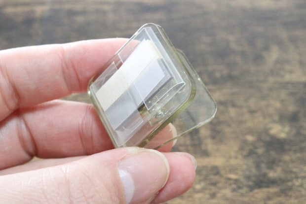 クリップ付箋（グレージュ系、2色×30枚）　デザイン