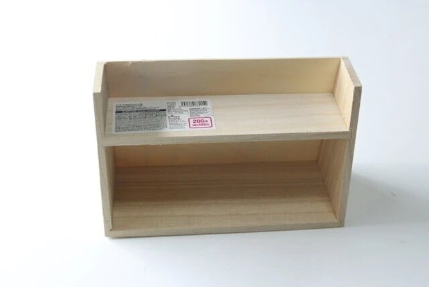 ダイソー　インテリア収納ボックス（2段）　パッケージ