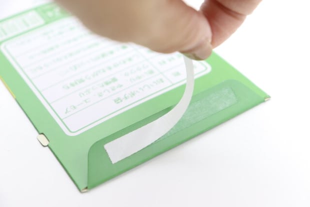 万型封筒 5枚 ぺりぺりお菓子パッケージ　剥離紙