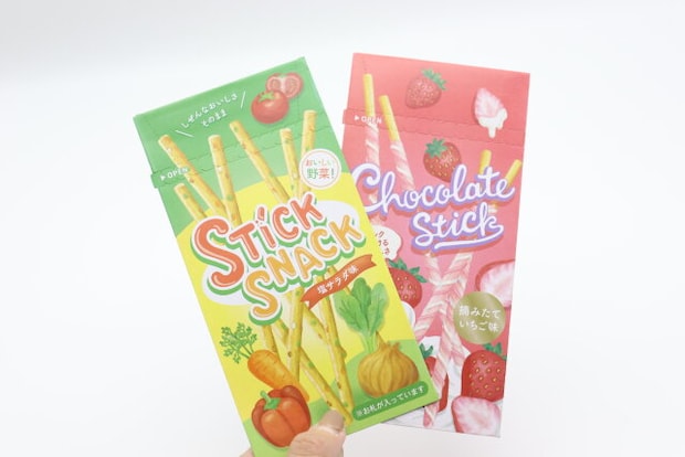 万型封筒 5枚 ぺりぺりお菓子パッケージ 表面デザイン 万型封筒 5枚 ぺりぺりお菓子パッケージ 表面デザイン