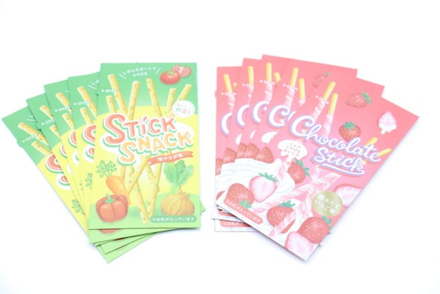 万型封筒 5枚 ぺりぺりお菓子パッケージ 万型封筒 5枚 ぺりぺりお菓子パッケージ