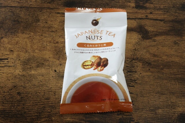 ダイソー　JAPANESE TEA & NUTS くるみとほうじ茶　おやつ
