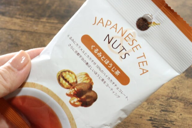 ダイソー　JAPANESE TEA & NUTS くるみとほうじ茶　108円