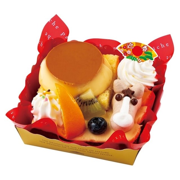 シャトレーゼ かわいい干支のプリンアラモード シャトレーゼのかわいい干支のプリンアラモードのビジュアル