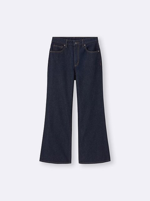 GU リラックスワイドフレアジーンズ GUのリラックスワイドフレアジーンズ