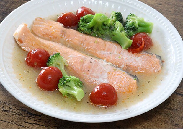 アクアパッツァの素 キューピー アクアパッツァの素 キューピー 鮭 完成