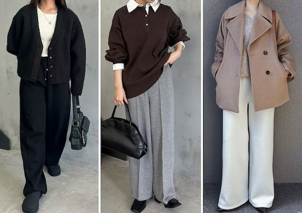 脱・部屋着!定番スウェットパンツはこう着て一気に垢抜ける♡冬のきれいめカジュアルコーデ