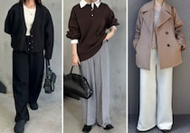 脱・部屋着！定番スウェットパンツはこう着て一気に垢抜ける♡冬のきれいめカジュアルコーデ