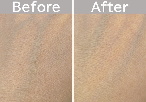 ワンステップピーリングパッド　使用前後