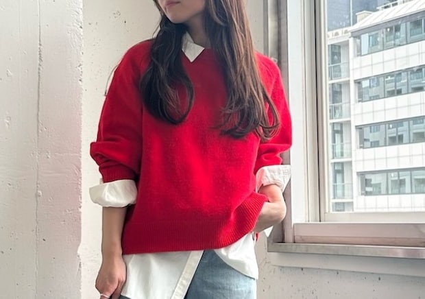 今年は赤ニットがあれば着映え確定!可愛すぎて反則♡大人の華やかコーデ5style